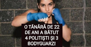O t&acirc;nără de 22 de ani din Constanța a bătut patru polițiști și trei bodyguarzi